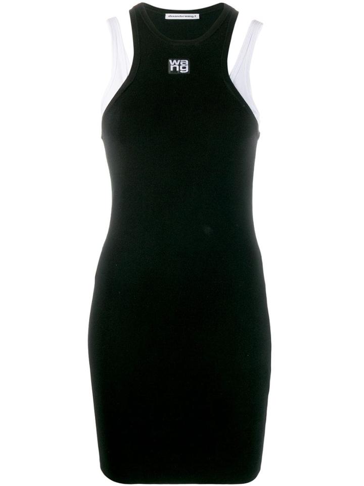 T By Alexander Wang Foundation Layered Dress - Black