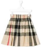 Burberry Kids House Check Gathered Skirt - Nude & Neutrals