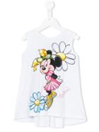 Monnalisa - Minnie Print Top - Kids - Cotton/spandex/elastane - 8 Yrs, White