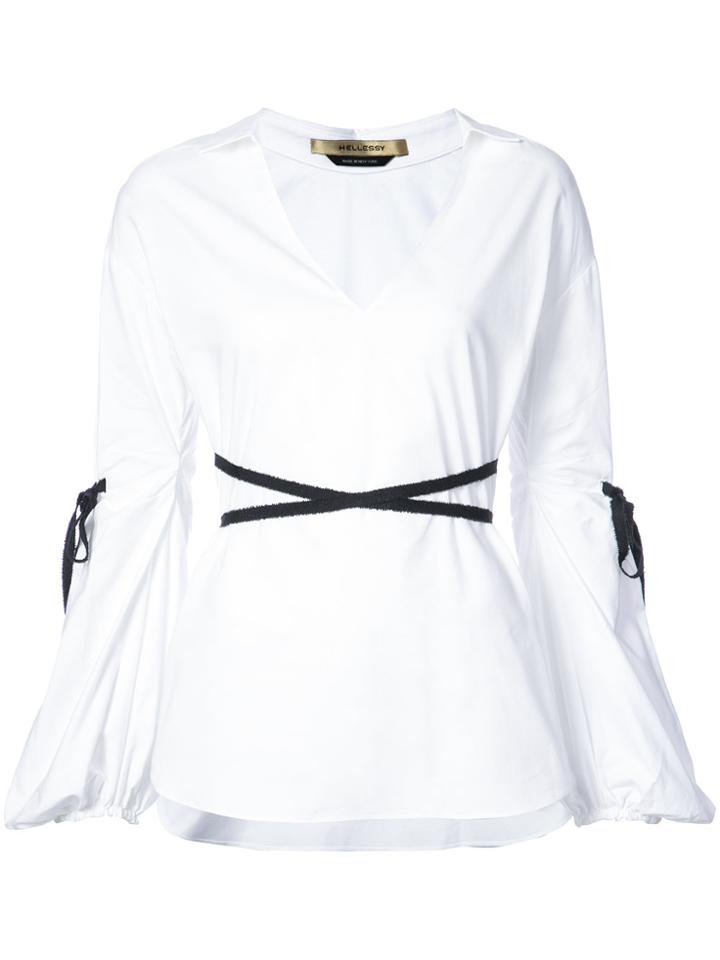 Hellessy Iris Open Collar Shirt - White