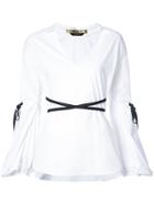 Hellessy Iris Open Collar Shirt - White