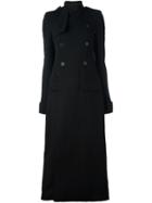 Haider Ackermann Double-breasted Long Coat - Black
