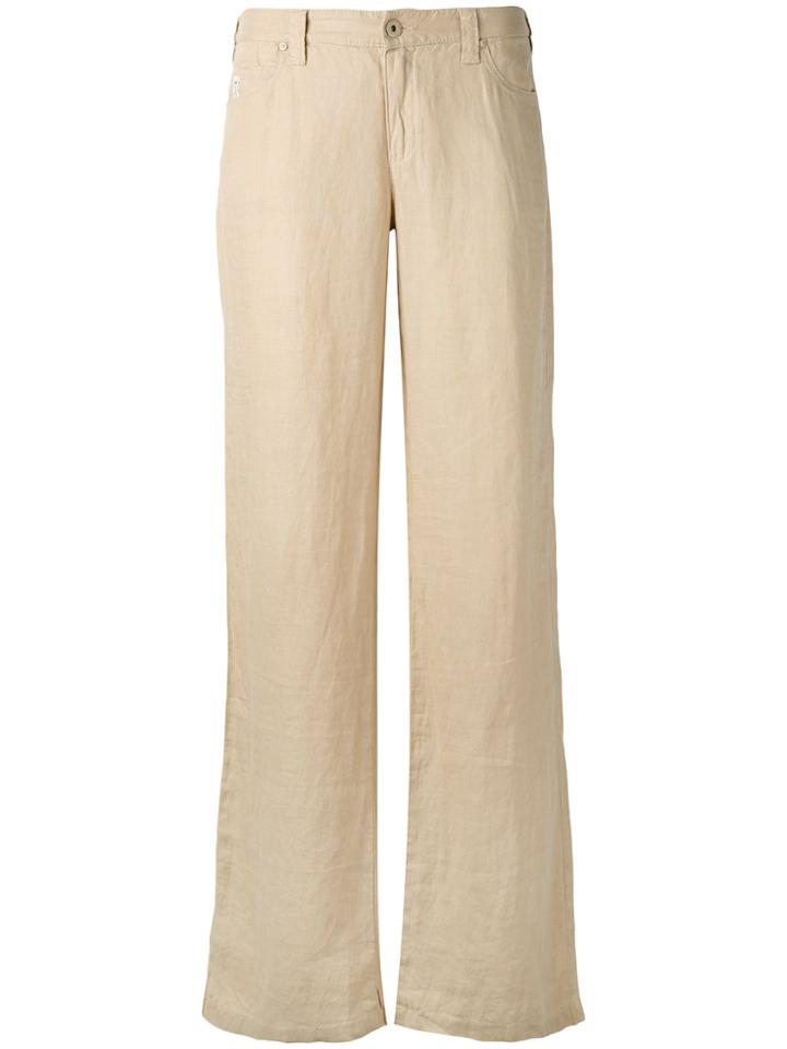 Armani Jeans Wide Leg Trousers - Nude & Neutrals