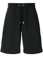 Blood Brother High Waisted Oversized Track Shorts - Black