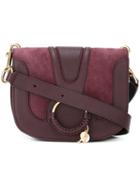 See By Chloé Hana Crossbody Bag, Women's, Pink/purple, Cotton/calf Leather/goat Skin/leather