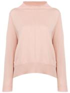 Semicouture Side Slits Jumper - Pink