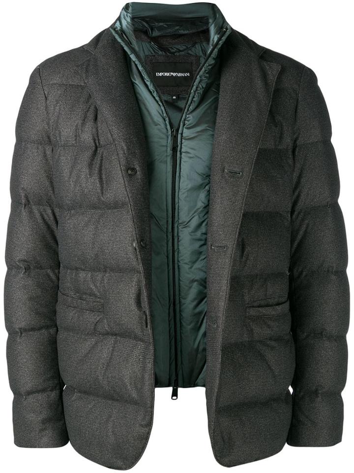 Emporio Armani Short Padded Jacket - Grey