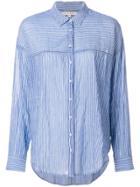 Xirena Striped Button Up Shirt - Blue