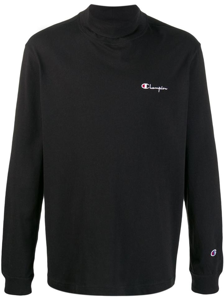 Champion Contrast Logo Jumper - Black