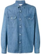Our Legacy Chest Pockets Denim Shirt, Men's, Size: 46, Blue, Cotton