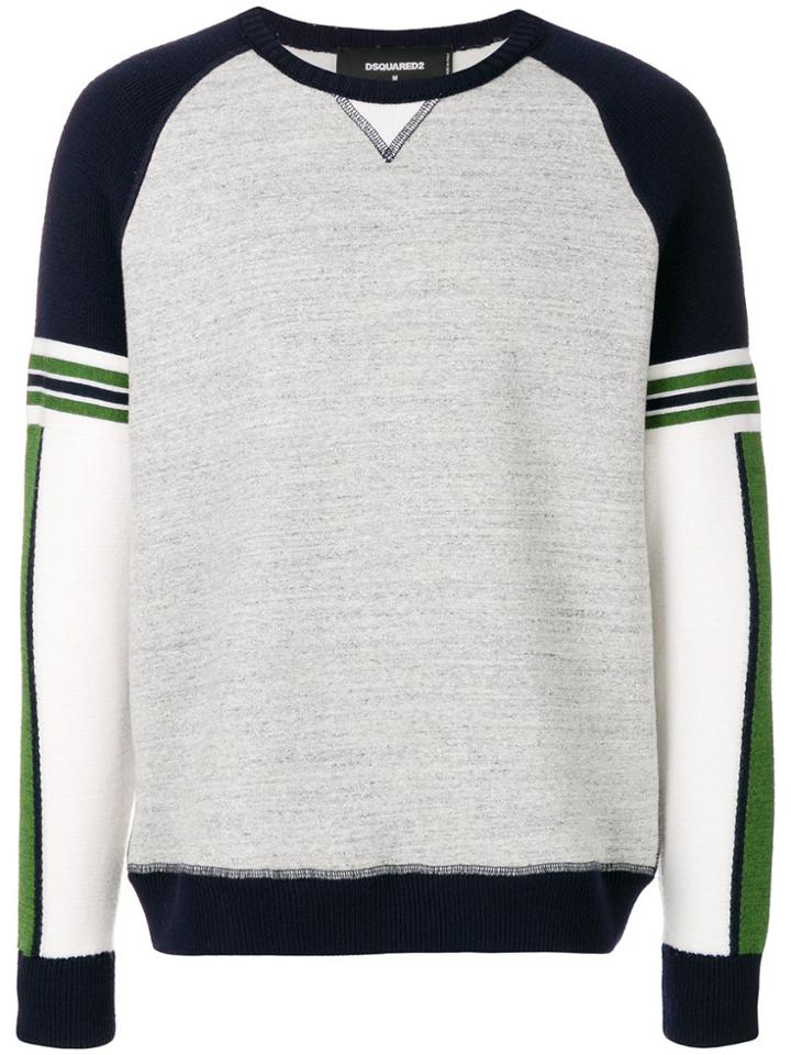 Dsquared2 Two-tone Logo Sweatshirt - Grey