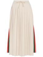 Gucci Pleated Ribbon Skirt - Nude & Neutrals