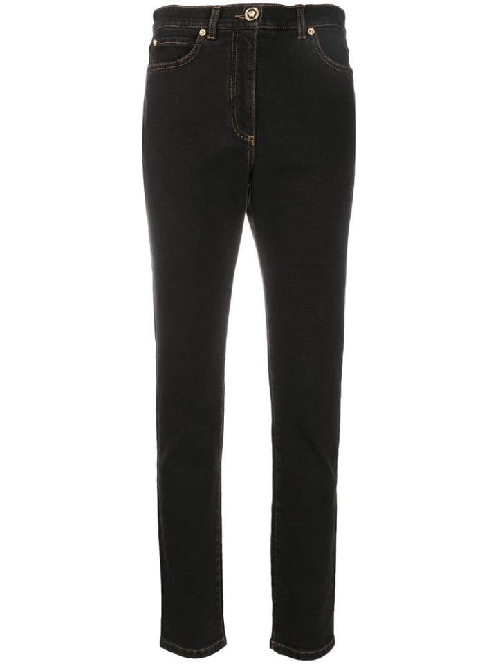 Versace High-rise Slim Fit Denim Jeans - Blue