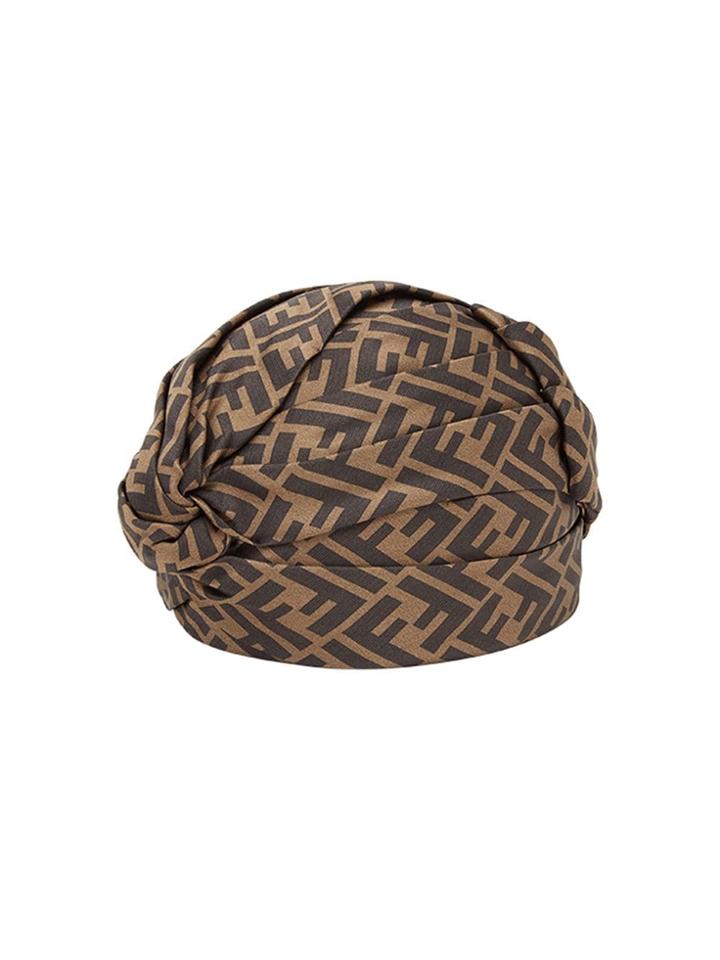 Fendi Ff Motif Turban - Brown