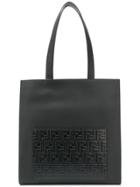 Fendi Ff Logo Tote Bag - Black