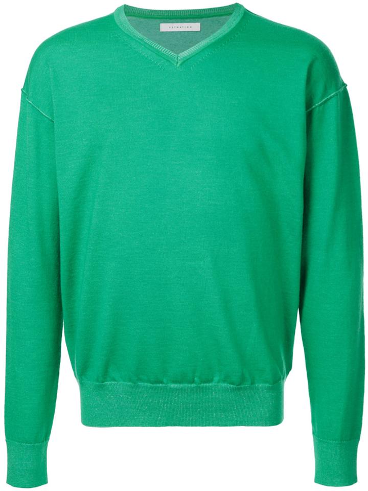 Estnation Classic Knitted Sweater - Green