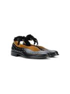 Gallucci Kids Teen Studded Ballerina Shoes - Black