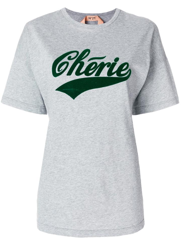 No21 Cherie Oversized T-shirt - Grey