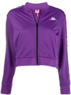 Kappa Logo Zipped Track Jacket - Purple