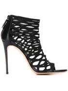 Casadei Cut-out Open Toe Booties