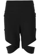 Lost & Found Ria Dunn Cut Out Track Shorts - Black