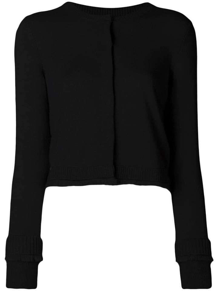 Paule Ka Cropped Cashmere Cardigan - Black