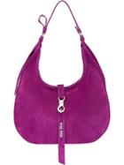 Miu Miu Suede Hobo Bag - Purple