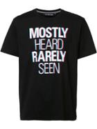 Mostly Heard Rarely Seen Logo Print T-shirt - Black