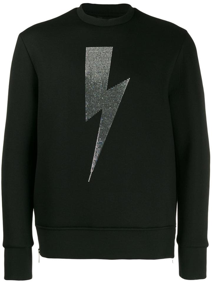 Neil Barrett Thunderbolt Sweatshirt - Black