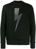 Neil Barrett Thunderbolt Sweatshirt - Black