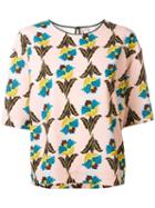 Antonio Marras Floral Print T-shirt, Women's, Size: 42, Polyester/spandex/elastane