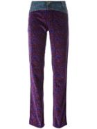 Dolce & Gabbana Vintage Denim Paisley Print Trousers - Pink & Purple