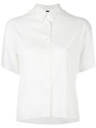 Eleventy Shortsleeved Shirt, Women's, Size: 42, White, Silk/spandex/elastane