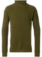 Rick Owens Roll Neck Sweater - Green