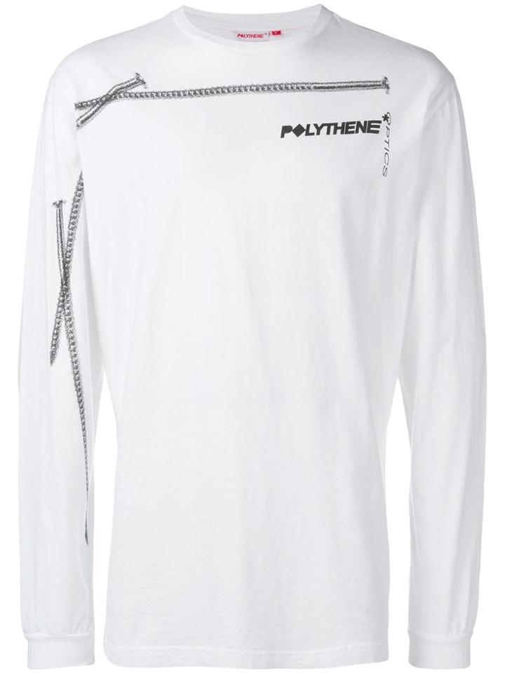 Polythene* Optics Nail Print T-shirt - White