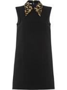 Miu Miu Animal Collar Dress - Black
