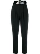 P.a.r.o.s.h. Chunky Belt Trousers - Black