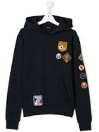 Dsquared2 Kids Teen Scout Patch Hoodie - Blue