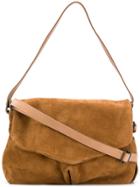 Marsèll Foldover Top Shoulder Bag - Brown