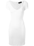Dsquared2 - Deep V-neck Dress - Women - Polyamide/spandex/elastane/viscose - M, Women's, White, Polyamide/spandex/elastane/viscose
