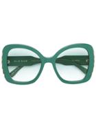 Elie Saab Oversized Sunglasses - Green