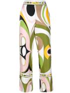 Emilio Pucci Abstract Print Pyjama Trousers - Green