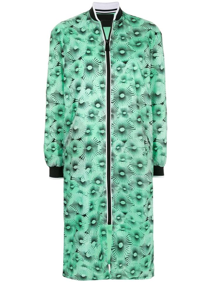 Anteprima Parachute Print Zip Coat - Green