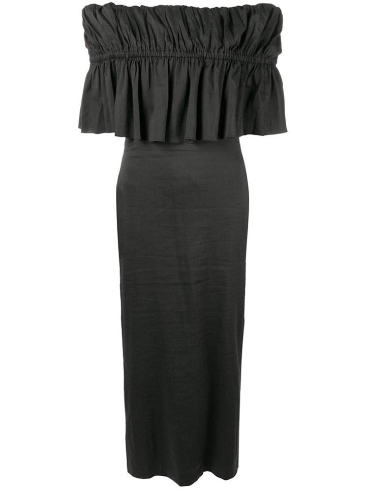 Rejina Pyo Off-shoulder Midi Dress - Black