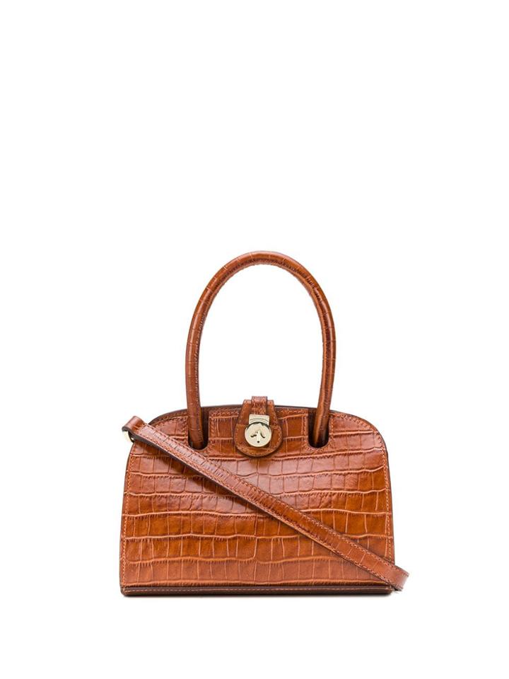 Manu Atelier Micro Ladybird Shoulder Bag - Brown