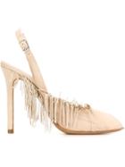 Maison Margiela Fringed Slingback Pumps