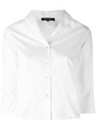 Garpart Cropped Shirt, Women's, Size: Xs, White, Cotton