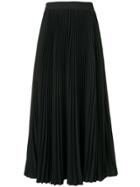 Msgm Classic Pleated Midi Skirt - Black