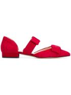 Thom Browne Bow Straps Ballerinas - Red