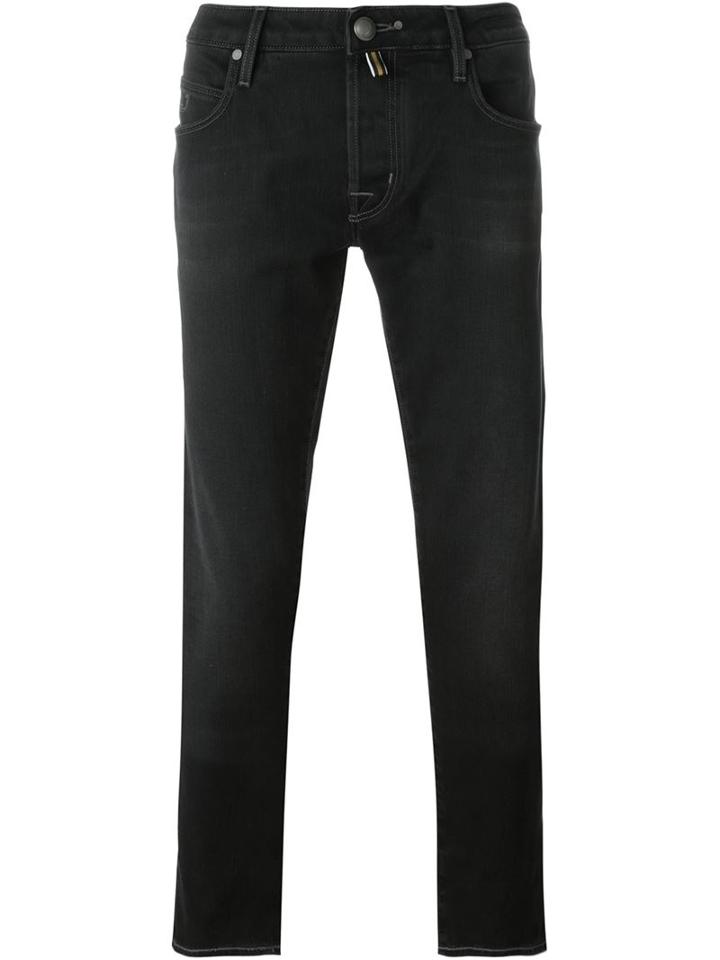 Jacob Cohen Slim Jeans, Men's, Size: 36, Black, Cotton/spandex/elastane
